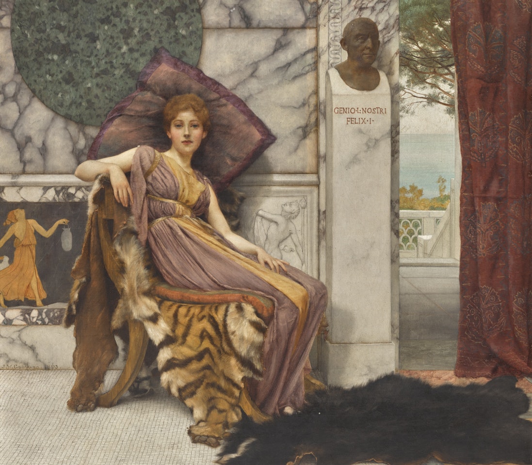 IL DOLCE FAR NIENTE by JOHN WILLIAM GODWARD, R.B.A.