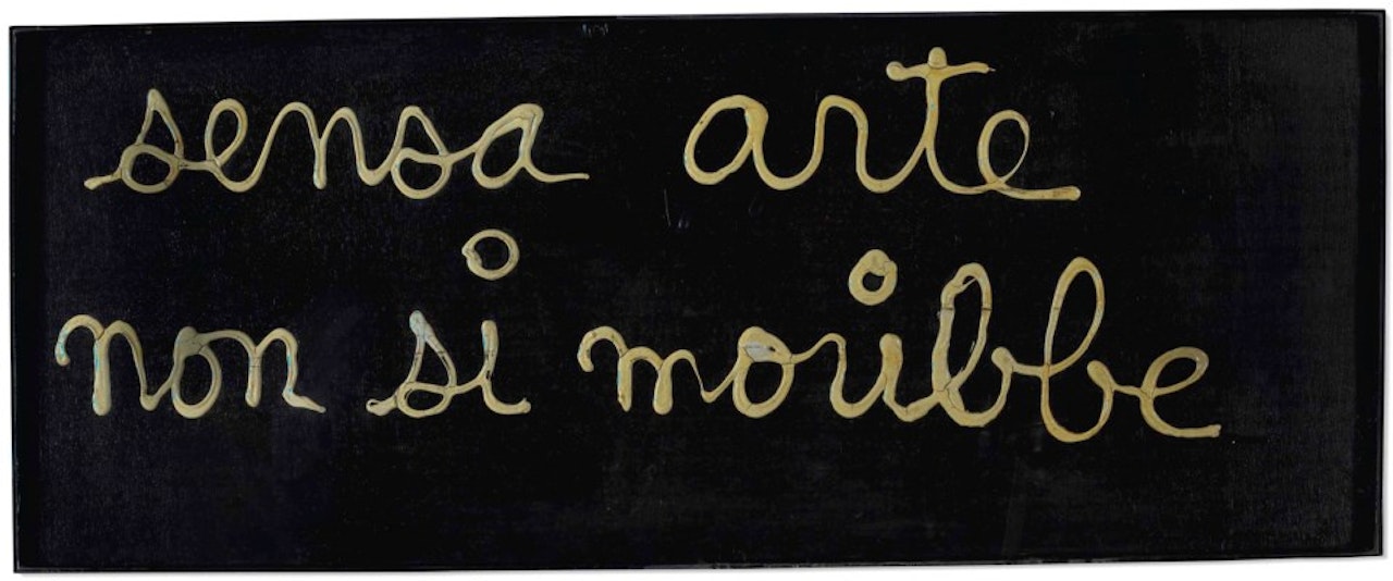 Sensa arte non si moribbe by Ben Vautier
