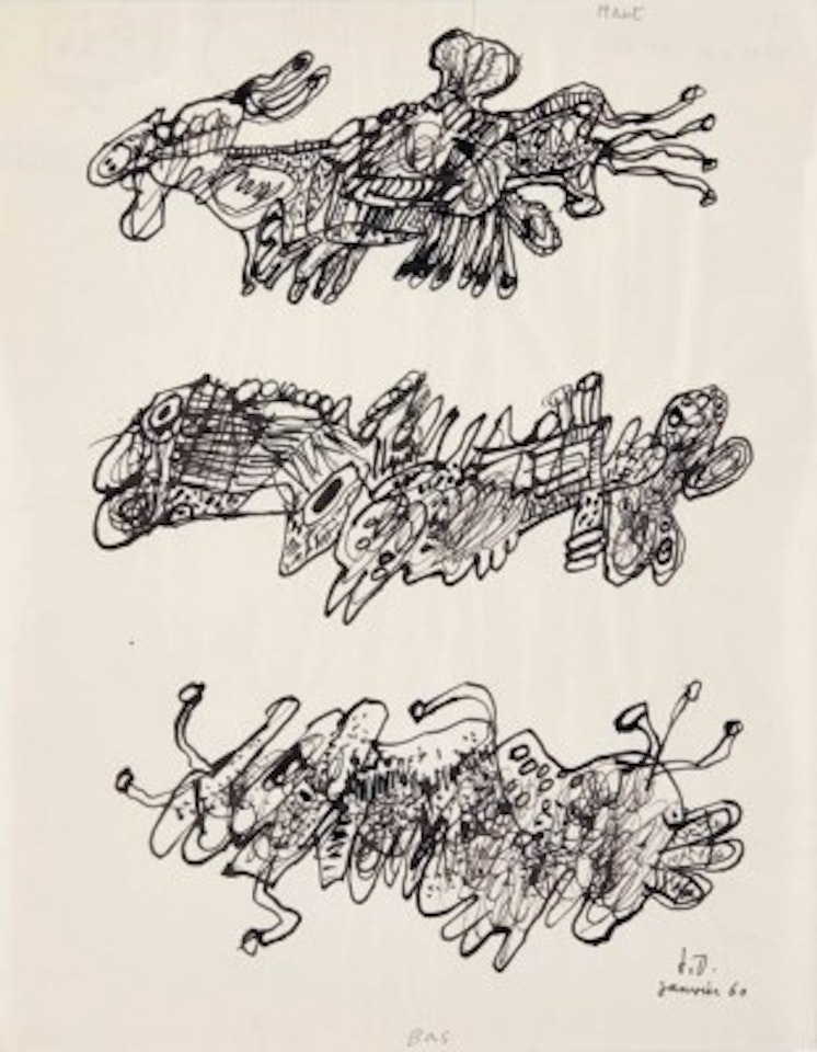 Trois animaux by Jean Dubuffet