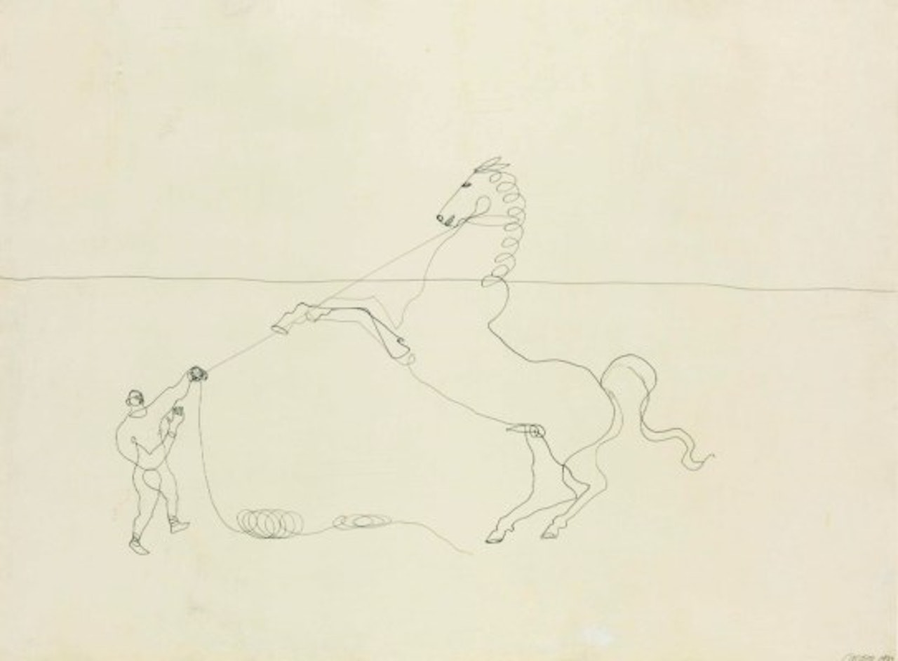 Horse and Trainer by Alexander Calder