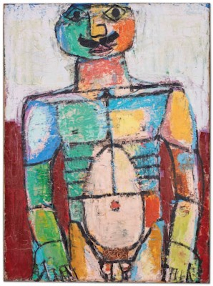 Nu chamarré by Jean Dubuffet