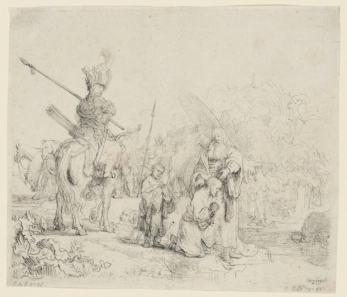 The Baptism of the Eunuch by Attributed to Rembrandt Harmensz van Rijn