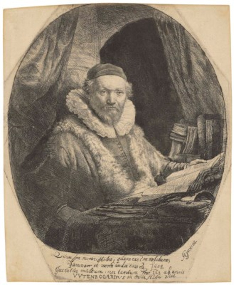 Jan Uytenbogaert, Preacher of the Remonstrants by Attributed to Rembrandt Harmensz van Rijn