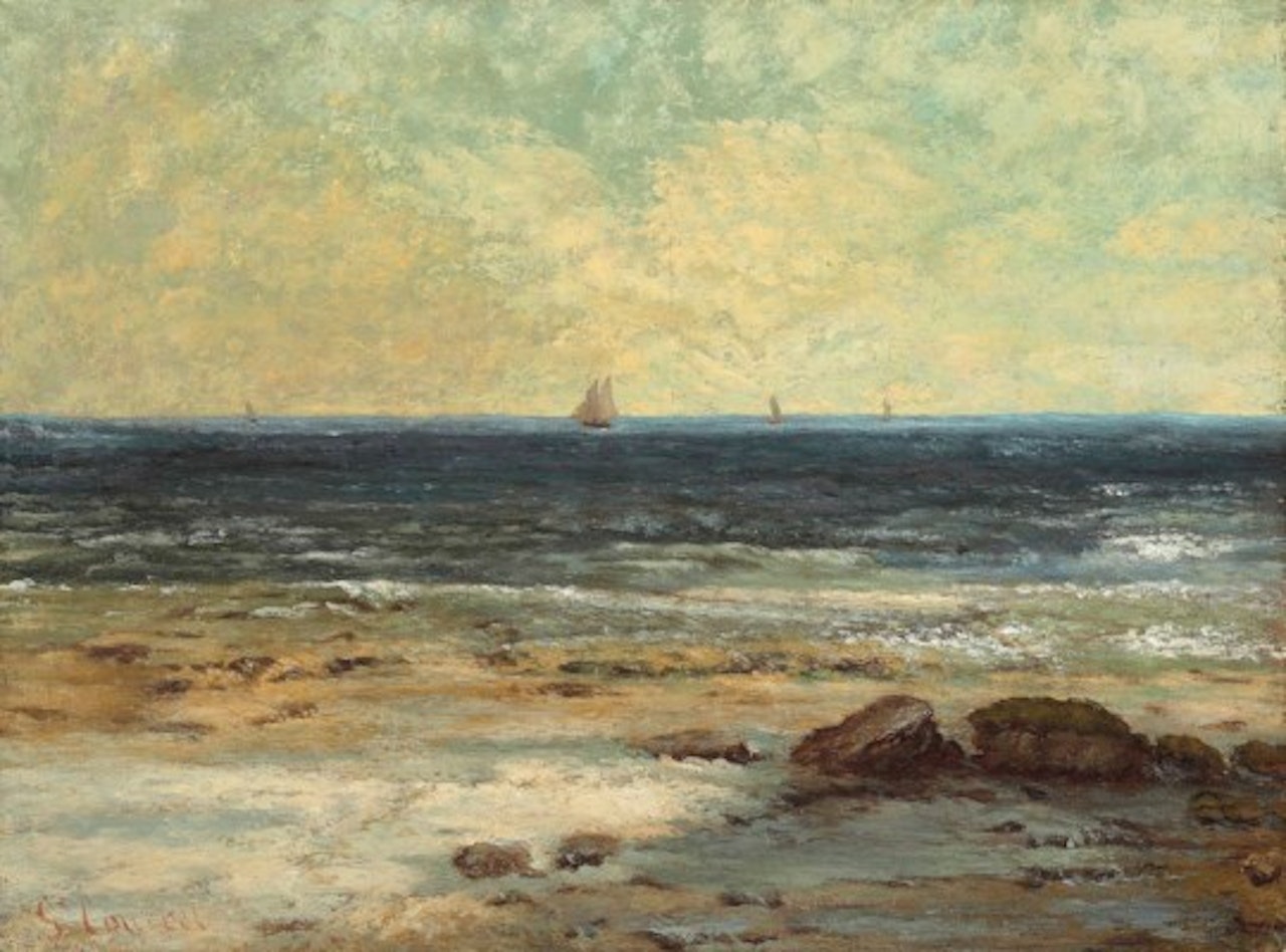 Bords de la Mer, Palavas by Gustave Courbet