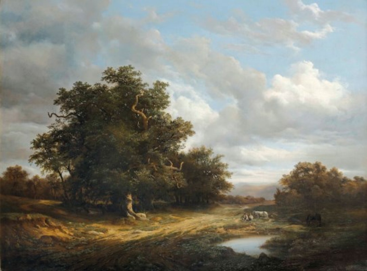 Une forêt à Avenches by Alexandre Calame