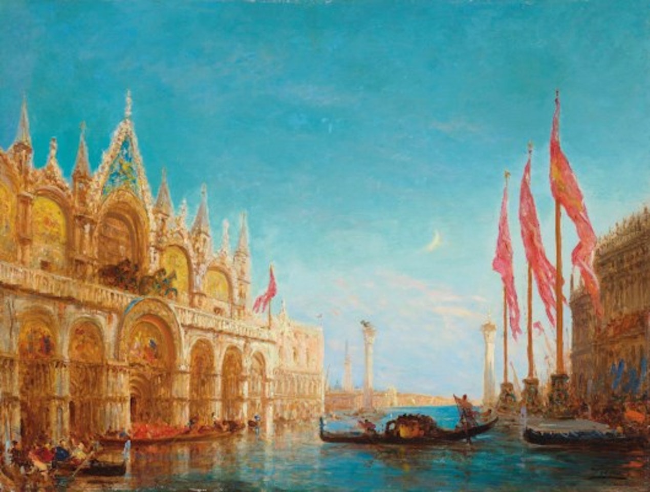 Aqua alta by Félix Ziem