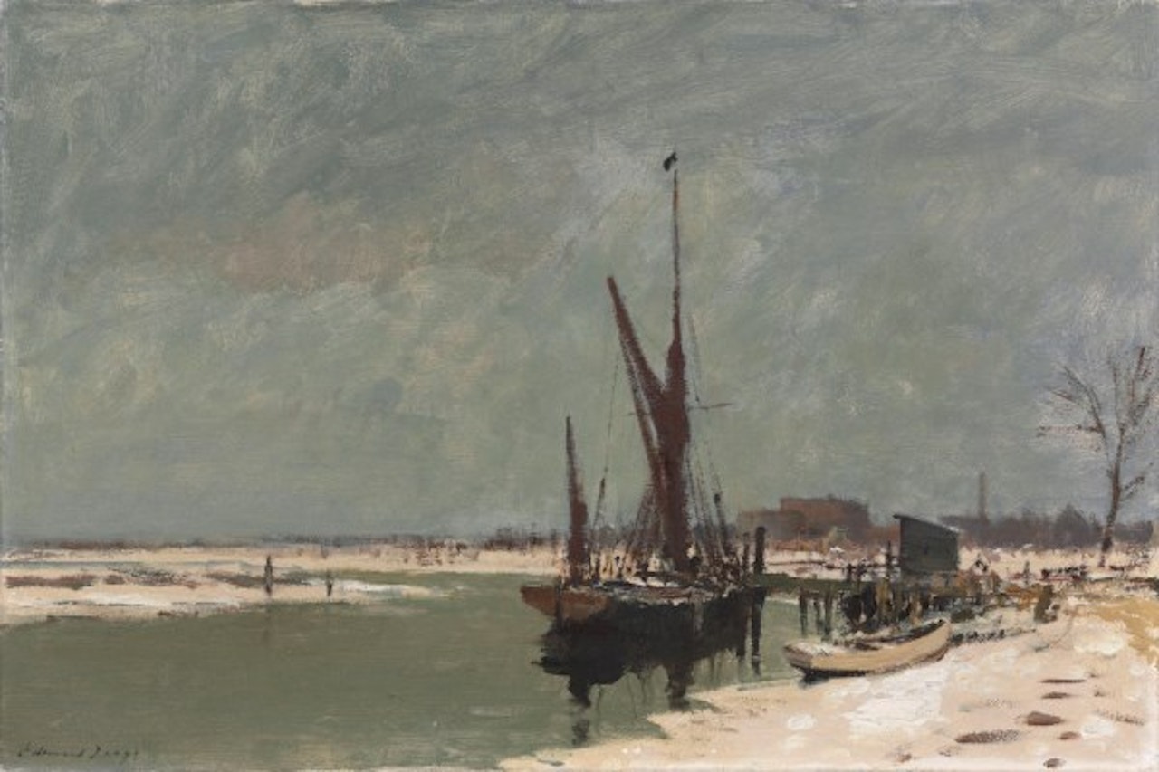 An Essex creek, Winter by Edward Seago
