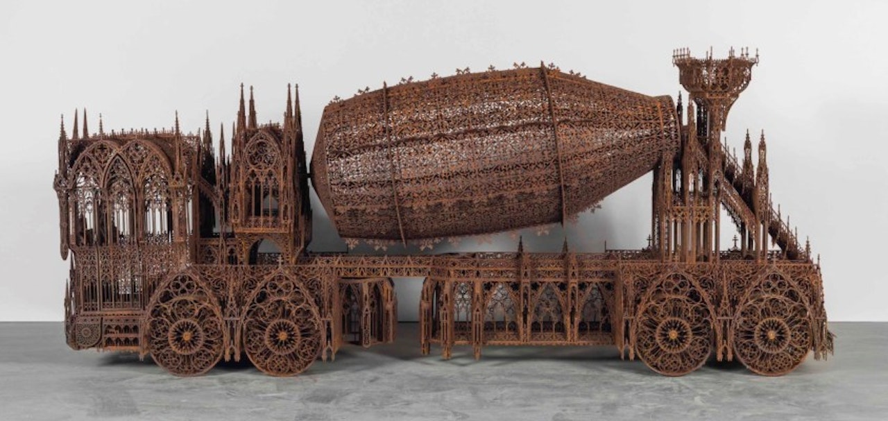 Cement Truck (Scale Model 1:5.25) by Wim Delvoye