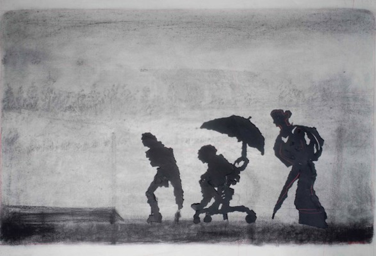 Three Figures by William Kentridge