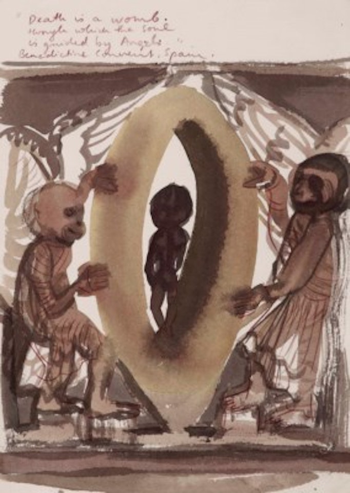 Death is a womb by Marlene Dumas