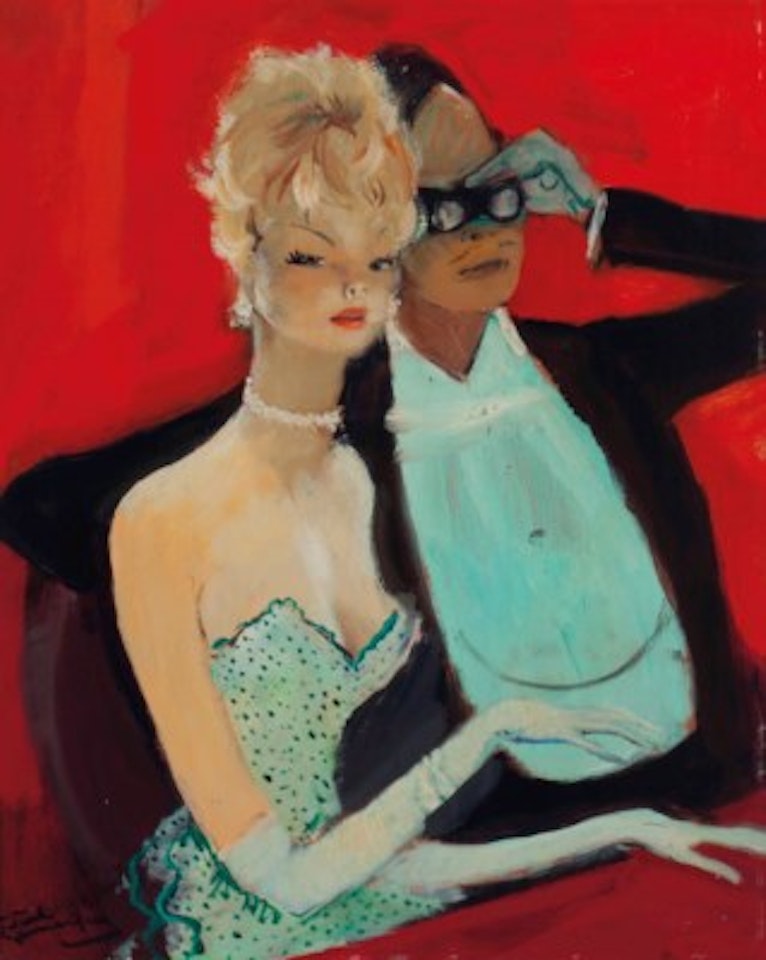 À l'opéra by Jean Gabriel Domergue