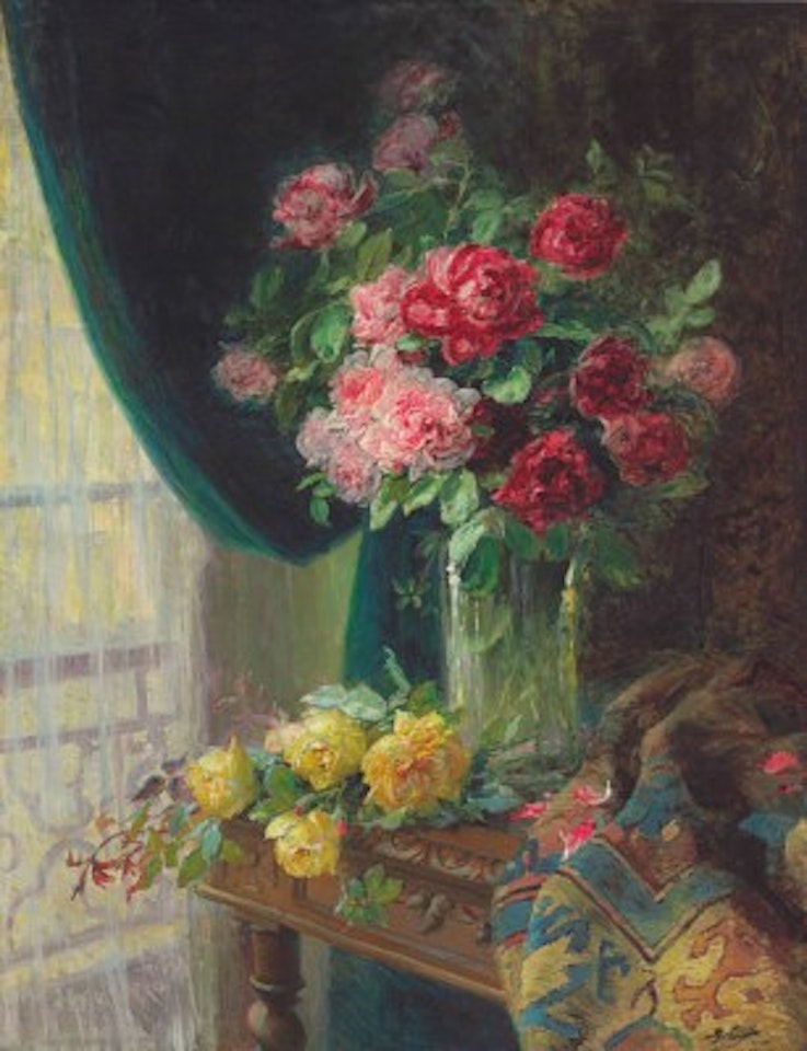 Grand bouquet de fleurs by Pierre Eugène Montezin