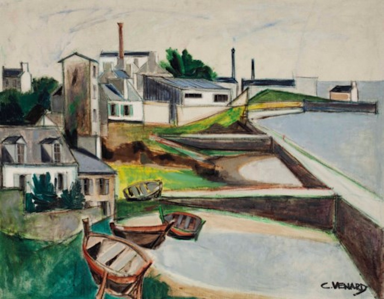 Les usines à Audierne by Claude Venard