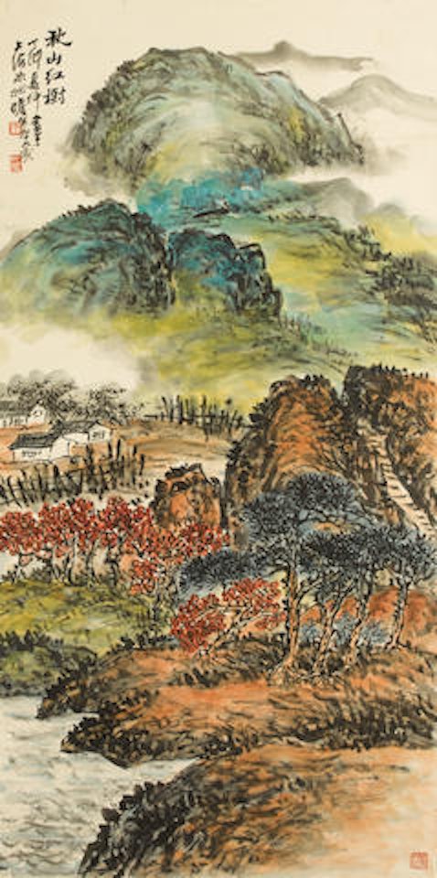 Autumn Landscape by Zhu Qizhan