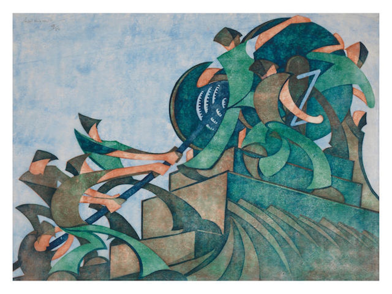 The Giant Cable by Sybil Andrews
