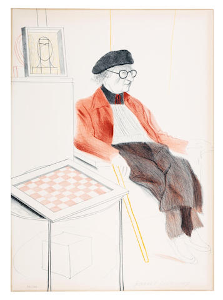 Man Ray, from Homage to Man Ray by David Hockney