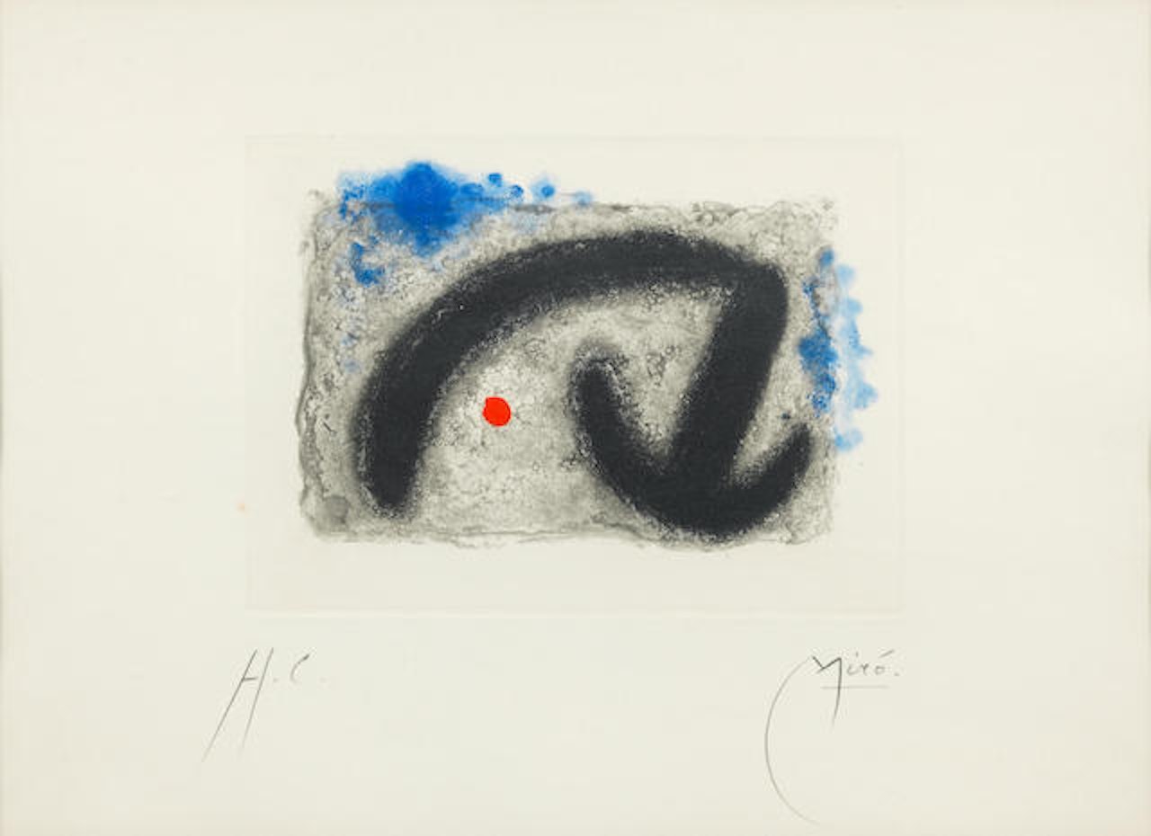 One plate, from Fusées by Joan Miró