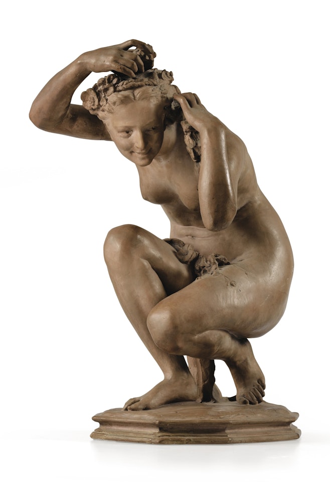 FLORE ACCROUPIE, NO. 1 (CROUCHING FLORA, NO. 1) by Jean-Baptiste Carpeaux