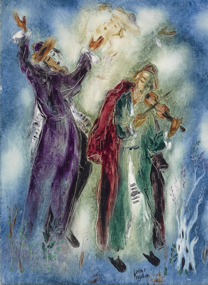 CHASSIDIC DANCERS by Reuven Rubin