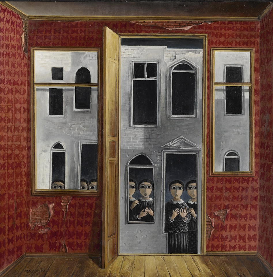 BEHIND THE WALL by Yosl Bergner
