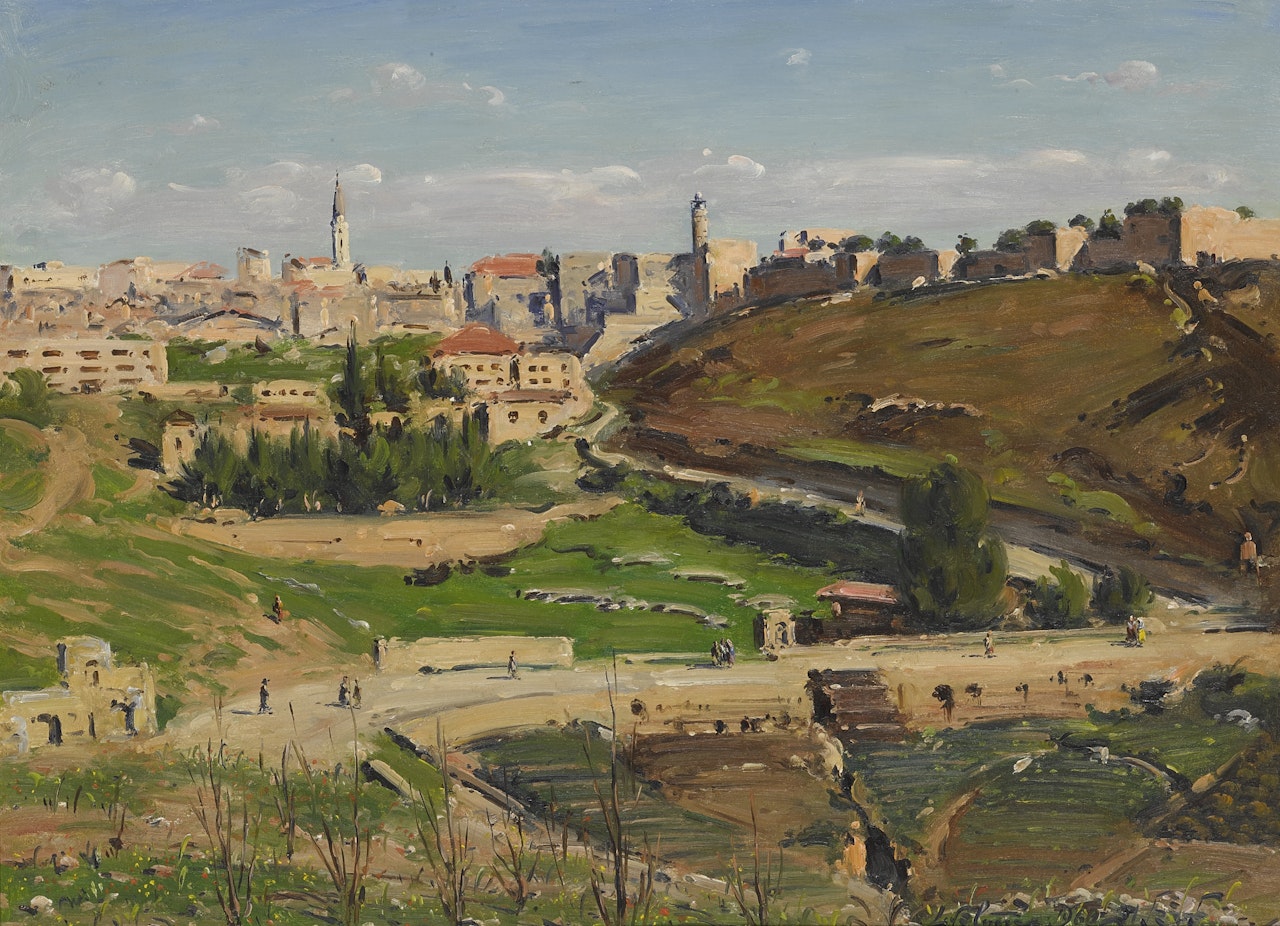VIEW OF JERUSALEM by Ludwig Blum