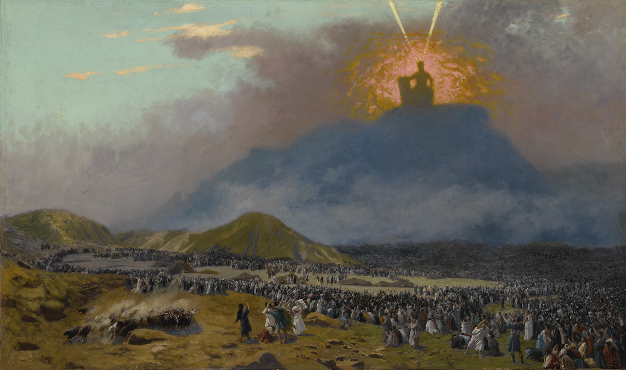 MOSES ON MOUNT SINAI by Jean Léon Gérome