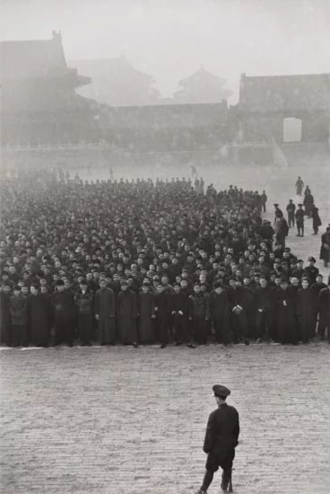 The Kuomintang calls recruits to arms, Beijing, China by Henri Cartier-Bresson