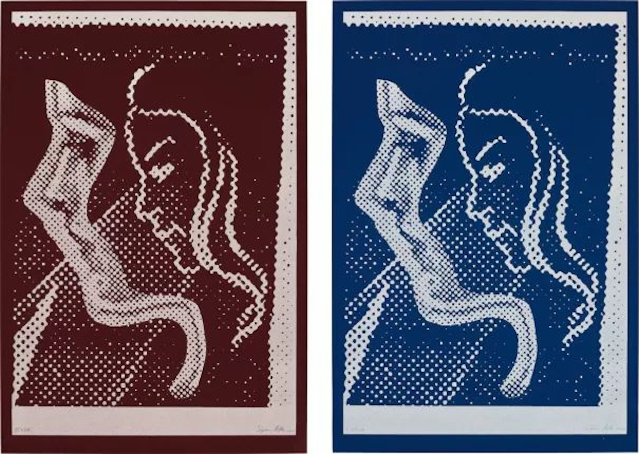 Doppelprofil (Double Profile); and Doppelprofil (Double Profile) by Sigmar Polke