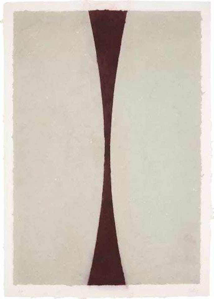 Colored Paper Image XI (Gray Curves with Brown), from Colored Paper Images by Ellsworth Kelly