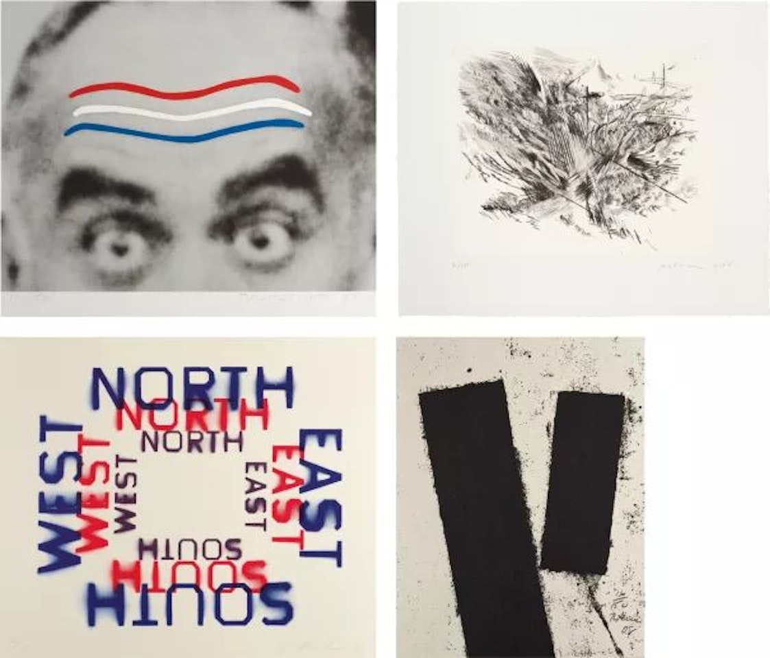 Artists for Obama: four plates by Various Artists