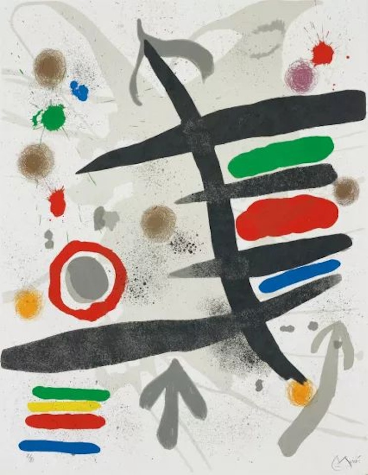 Les Perseides: one plate by Joan Miró