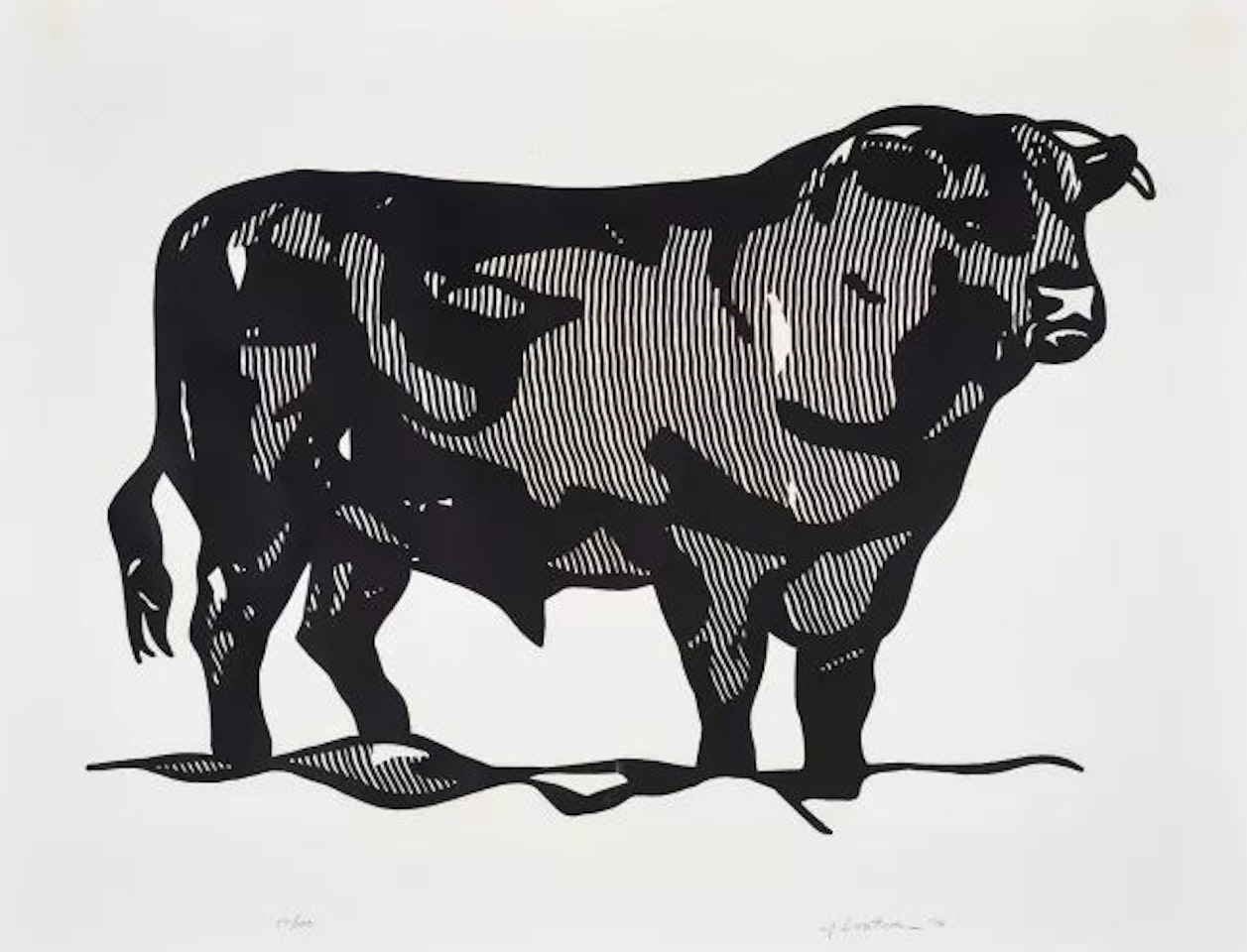 Bull I from Bull Profile Series by Roy Lichtenstein