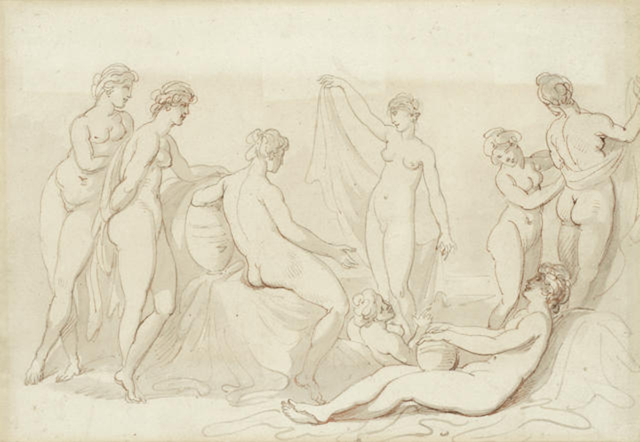Classical nudes by Thomas Rowlandson