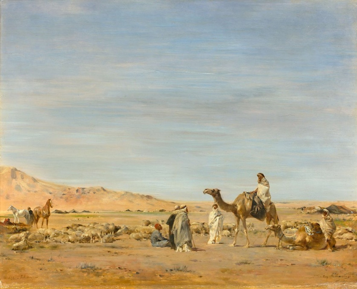 Camp in the Sahara by Eugene Fromentin