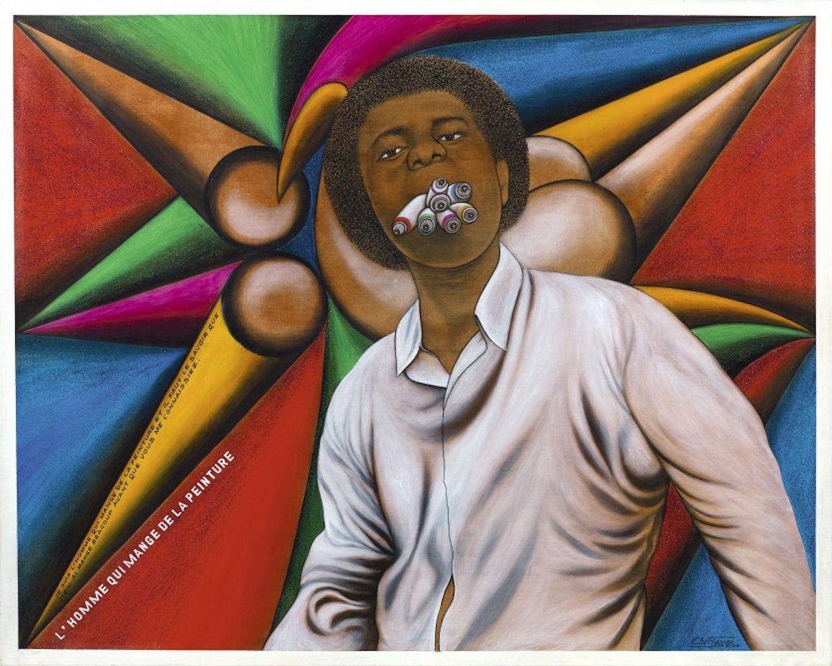 The man who eats paint by Chéri Samba