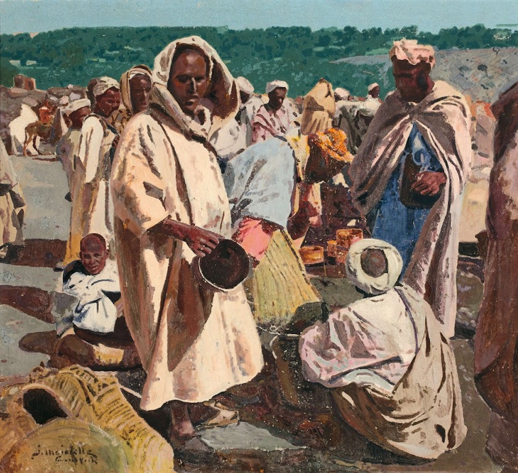 Souk scene by Jacques Majorelle