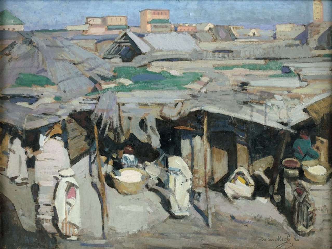 Souk of flour or Souk in Marrakech by Jacques Majorelle