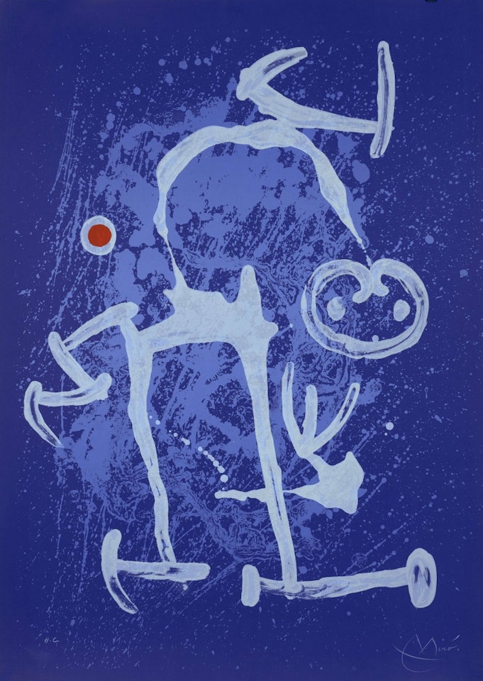 Riding - blue by Joan Miró