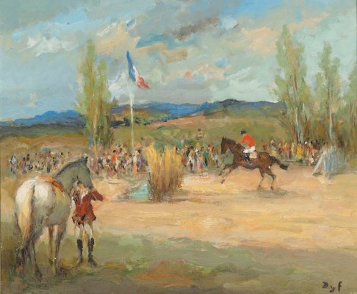Concours hippique en Île de France by Marcel Dyf