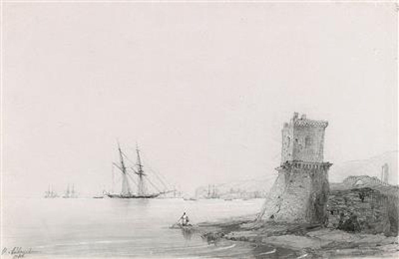 Harbour in Feodosia by Ivan Konstantinovich Aivazovsky