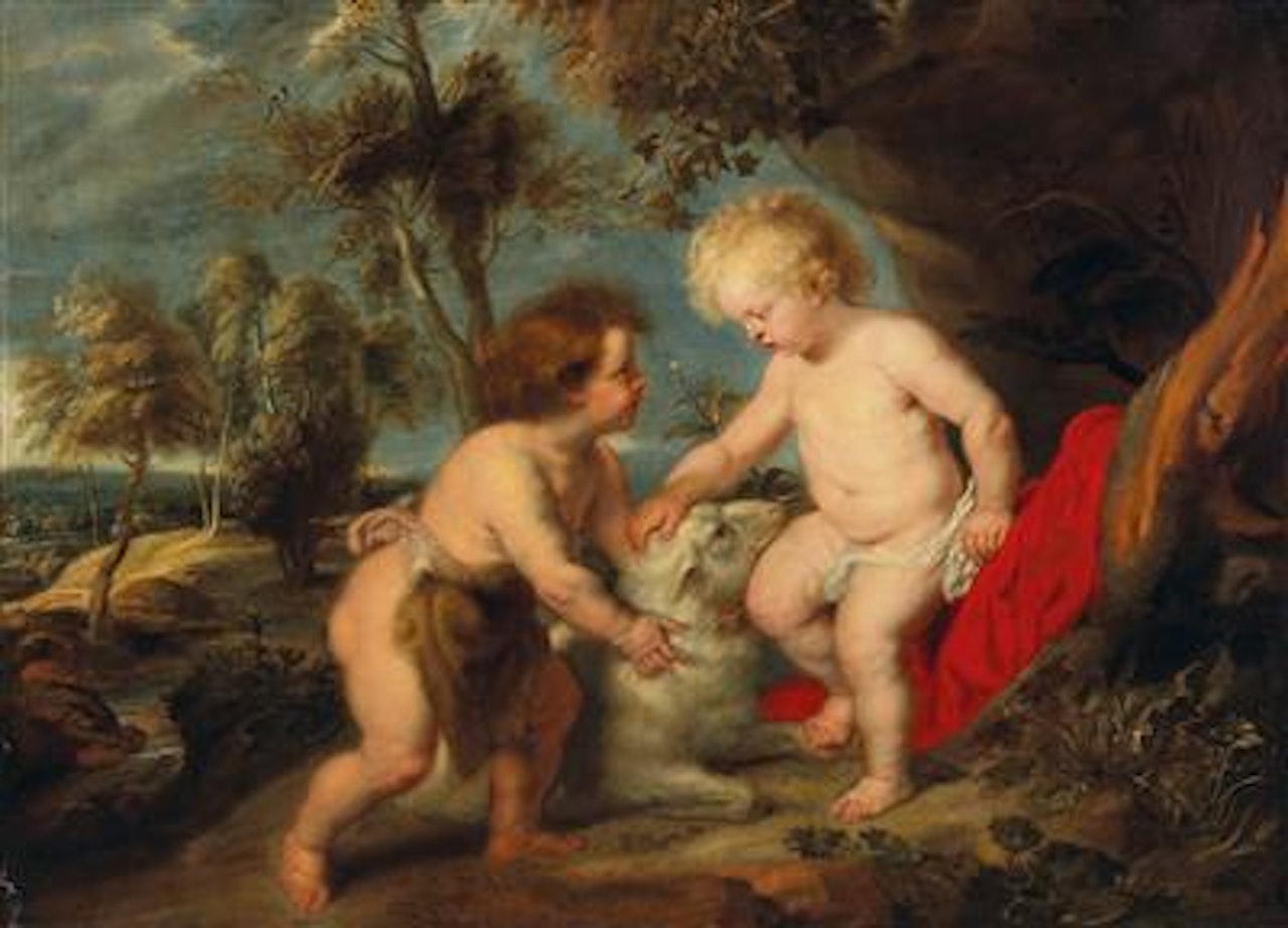 The Christ Child and the Infant Saint John the Baptist by Workshop of Peter Paul Rubens
