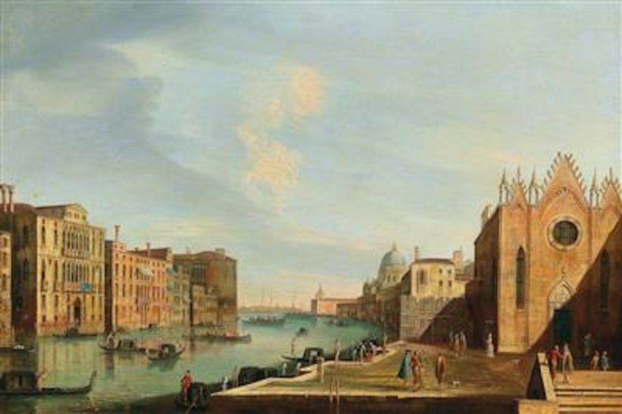 The Grand Canal, Venice, with the church of Santa Maria della Carità by Apollonio Domenichini
