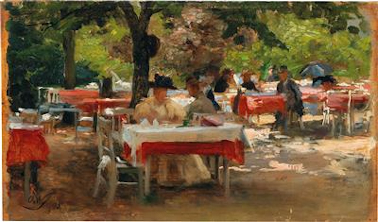 Breakfast in Karlsbad by Olga Wisinger-Florian