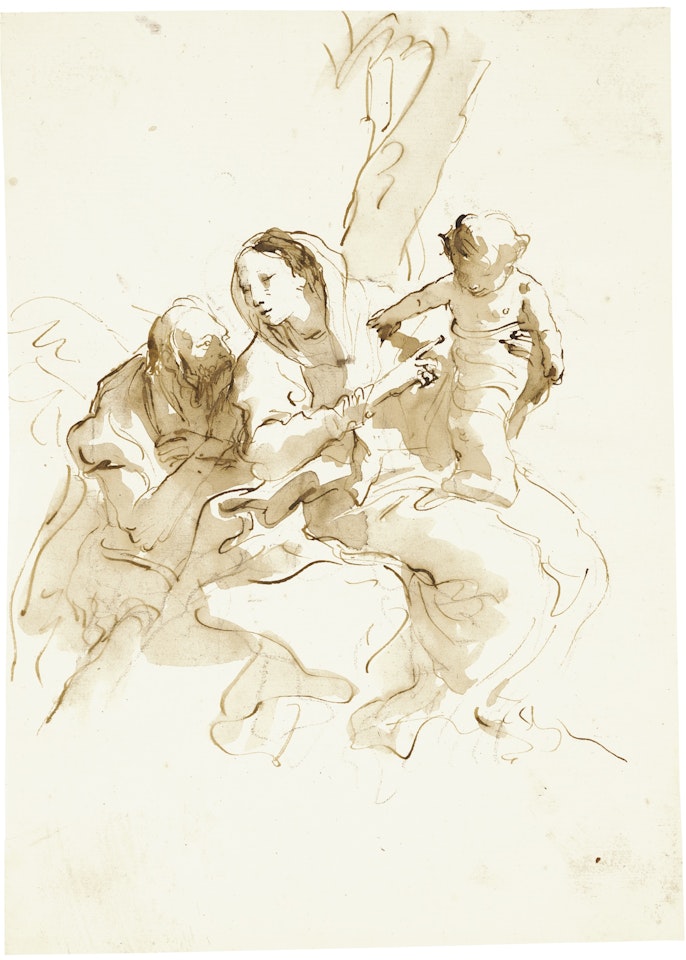 THE HOLY FAMILY by Giovanni Battista Tiepolo
