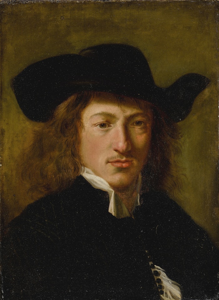 PORTRAIT OF A MAN, BUST LENGTH, WEARING A HAT by Dutch School
