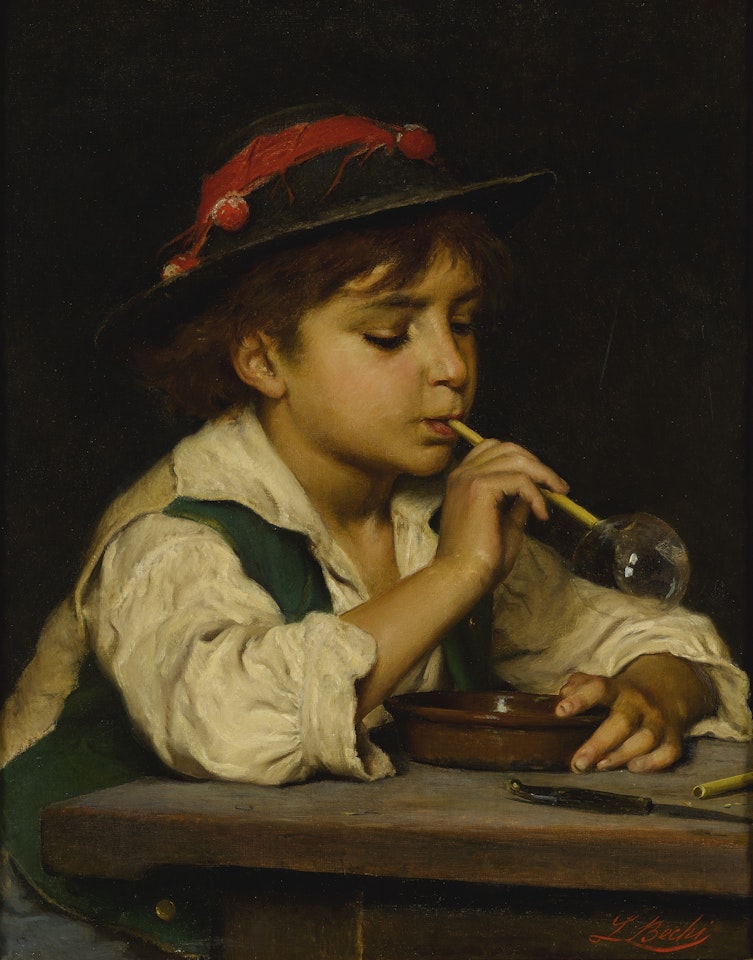 BLOWING BUBBLES by Luigi Bechi