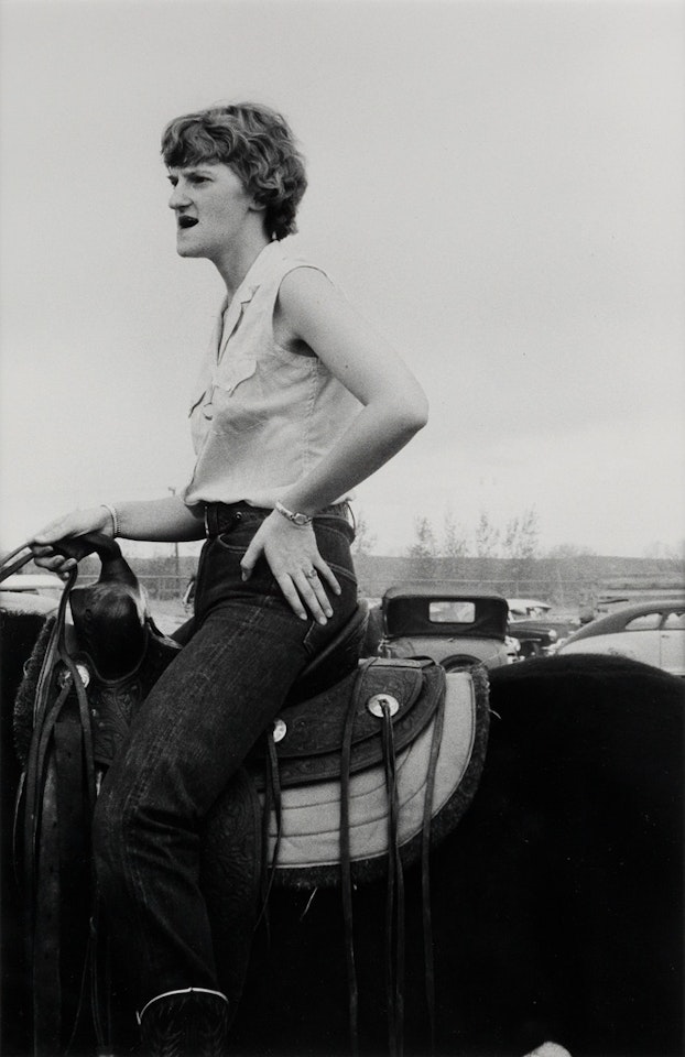Wyoming, Usa (cowgirl) by Robert Frank