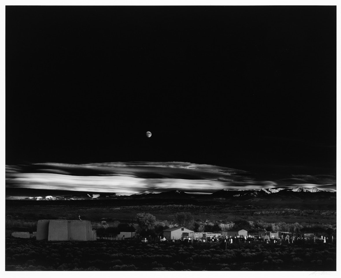 Moonrise, Hernandez, New Mexico by Ansel Adams