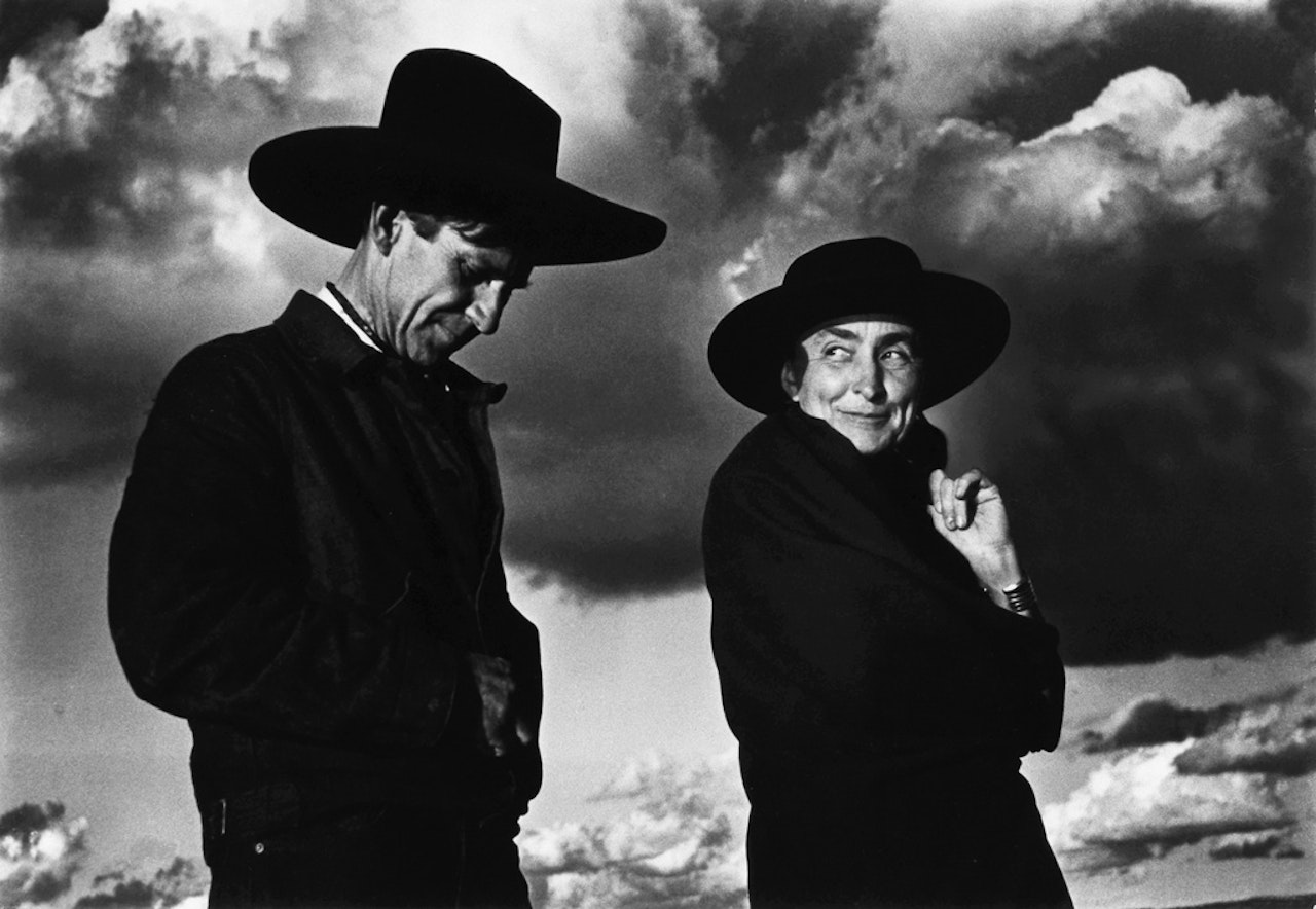 Georgia O'keeffe And Orville Cox by Ansel Adams