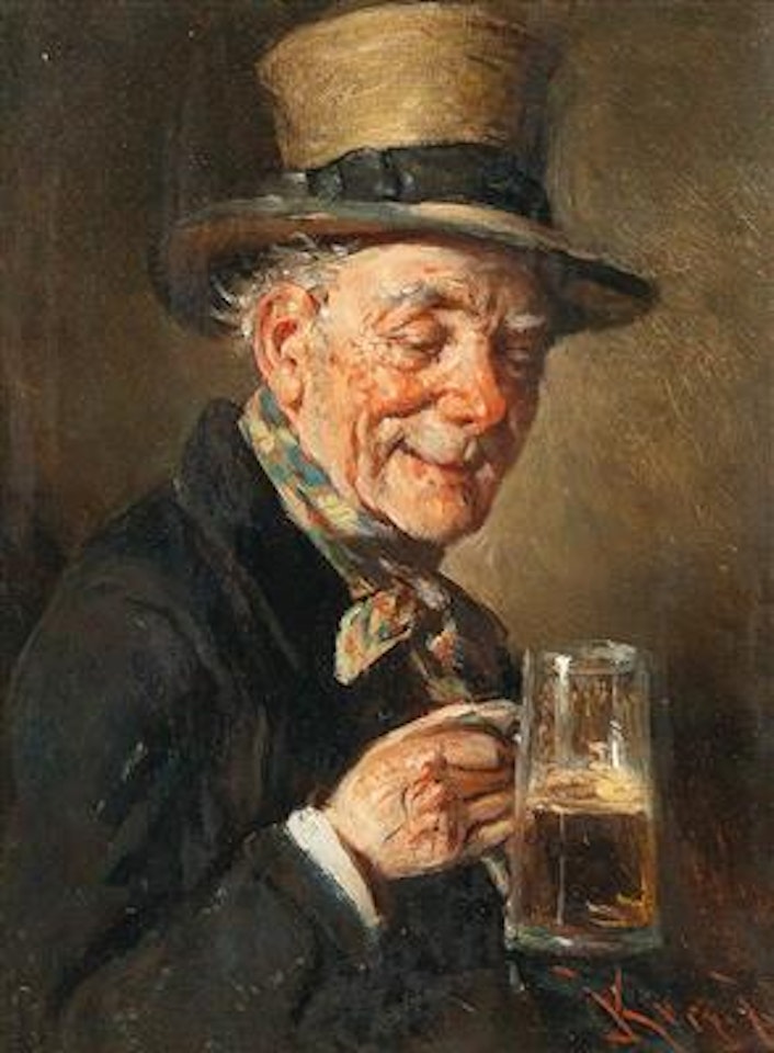 A good sip by Hermann Kern